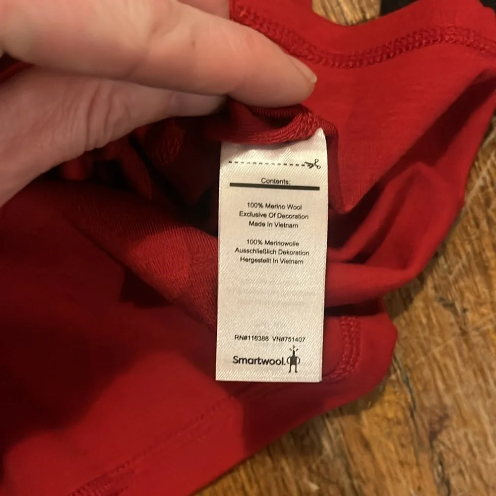 Smartwool Classic Thermal 1/4 zip Rhythmic Red Men’s XL NWT - Picture 5 of 6